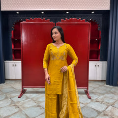 Mustard Yellow Kurta Set