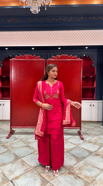 Rani Pink Kurta Set
