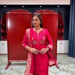 Rani Pink Kurta Set