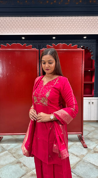 Rani Pink Kurta Set