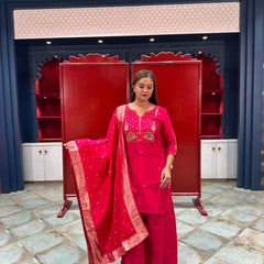 Rani Pink Kurta Set