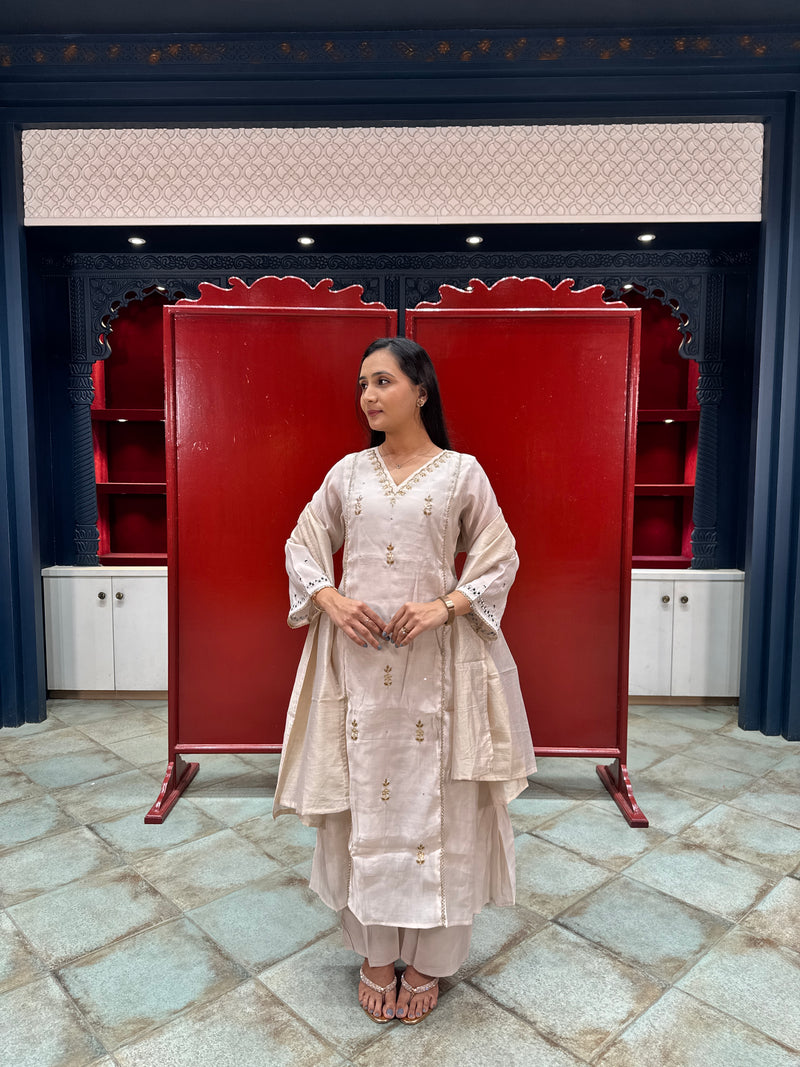 Off-White Kurta Set