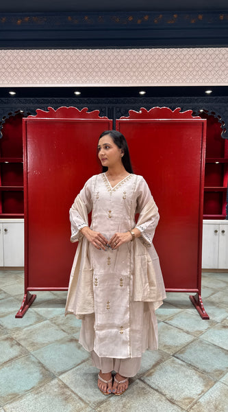 Off-White Kurta Set