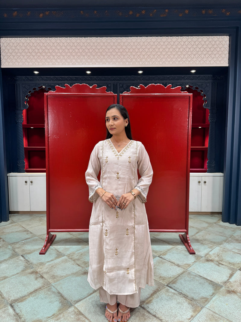 Off-White Kurta Set