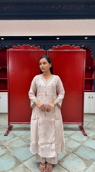Off-White Kurta Set