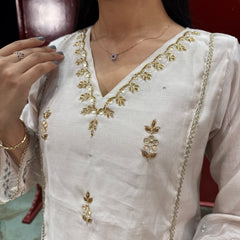 Off-White Kurta Set