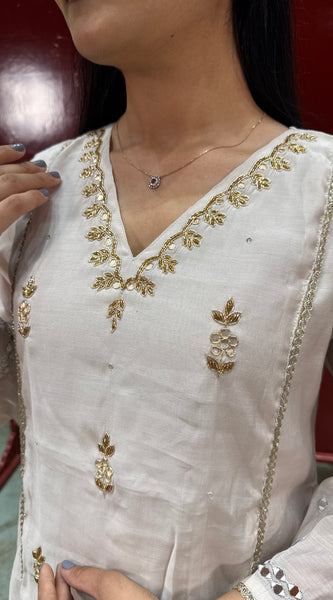 Off-White Kurta Set