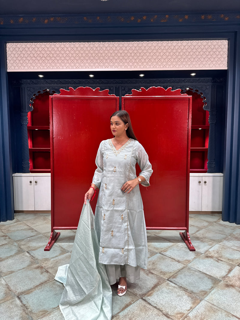Powder Blue Kurta Set