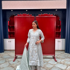 Powder Blue Kurta Set