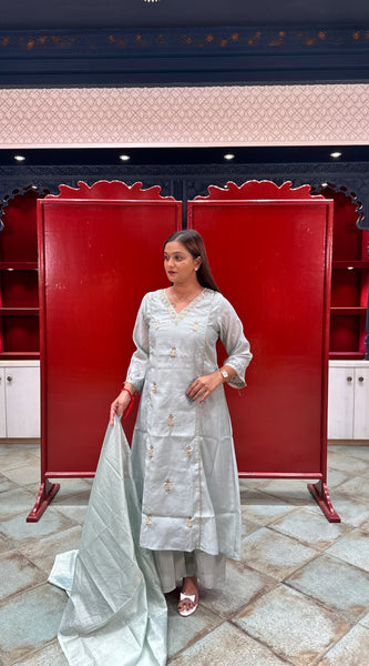 Powder Blue Kurta Set