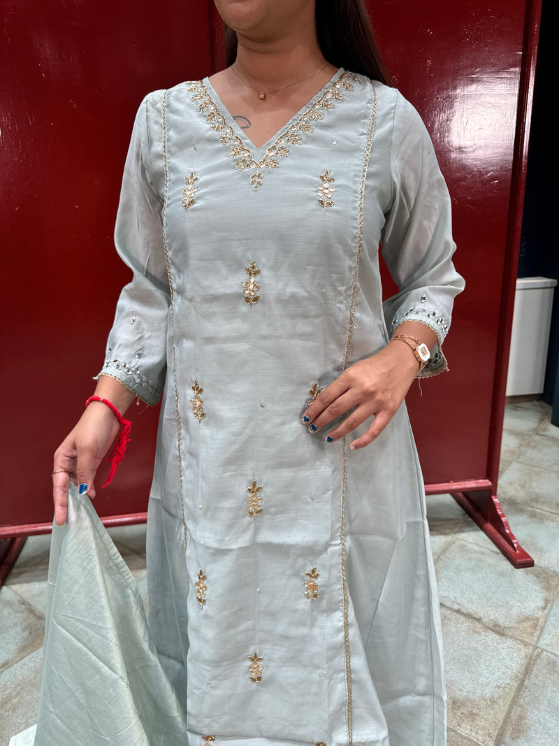 Powder Blue Kurta Set