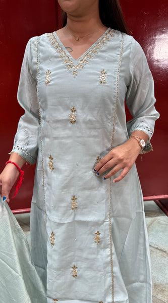 Powder Blue Kurta Set