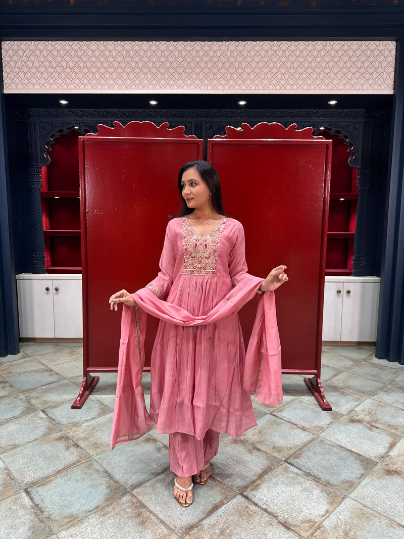 Muted Pink Kurta Set