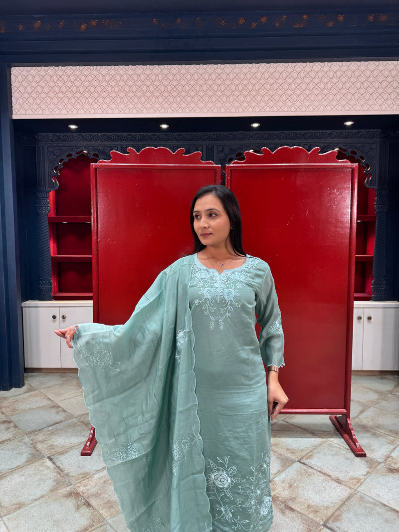 Sea Green Kurta Set