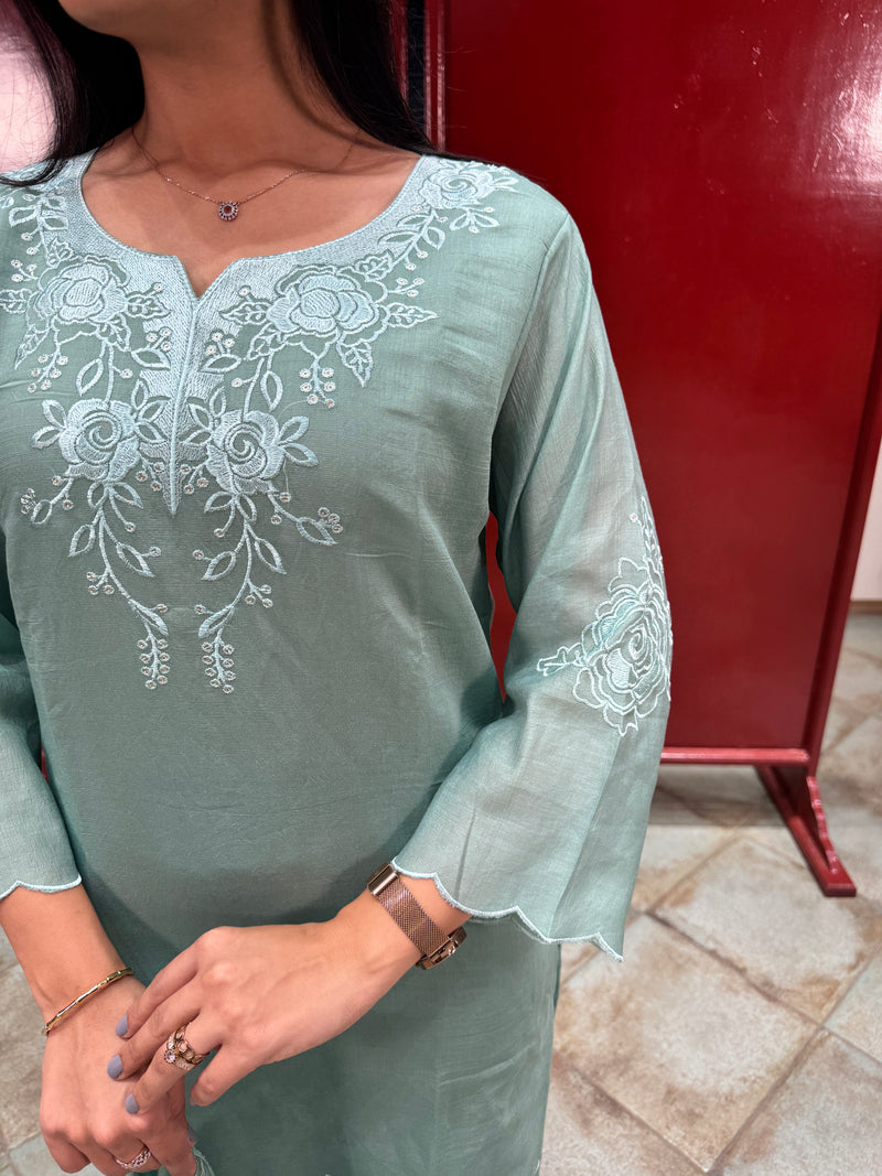 Sea Green Kurta Set