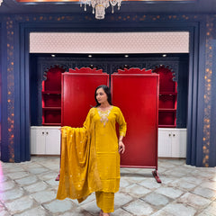 Mustard Yellow Kurta Set