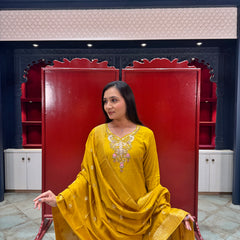 Mustard Yellow Kurta Set