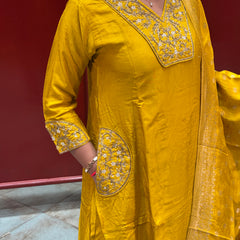 Mustard Yellow Kurta Set