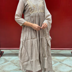 Taupe Grey Kurta Set