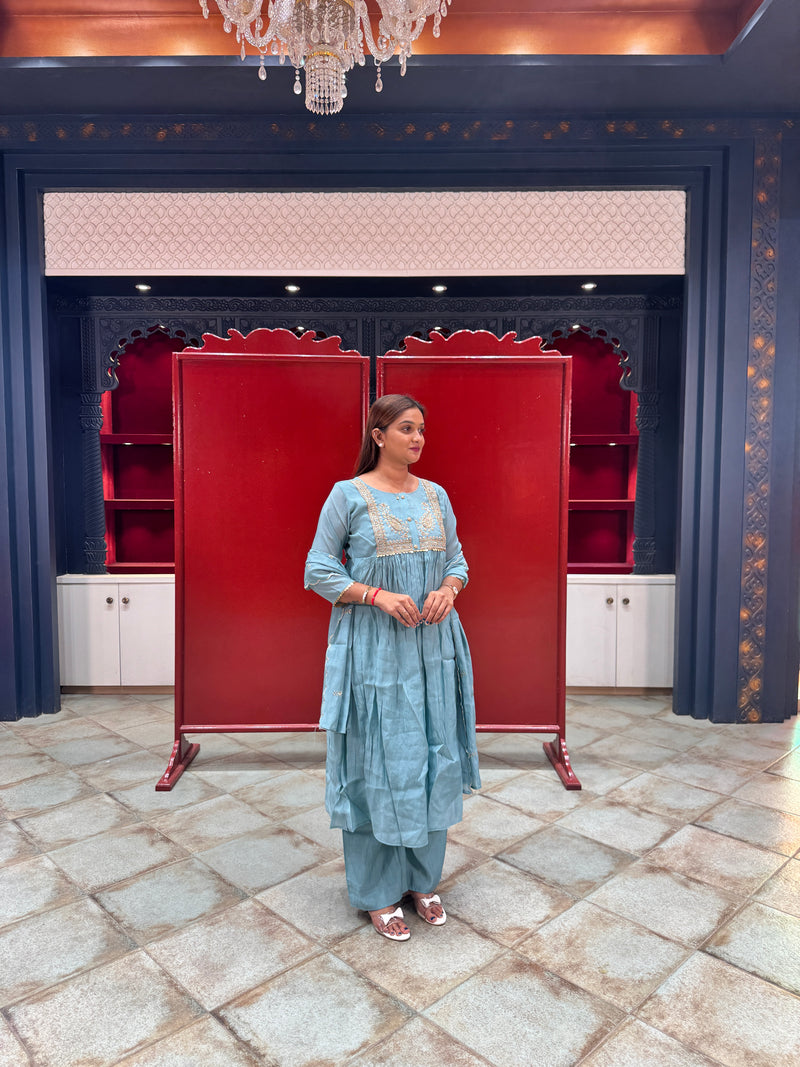 Powder Blue Kurta Set