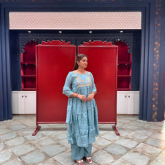 Powder Blue Kurta Set