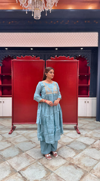 Powder Blue Kurta Set