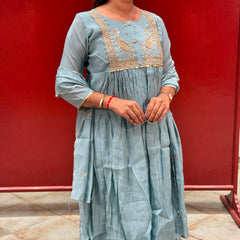 Powder Blue Kurta Set