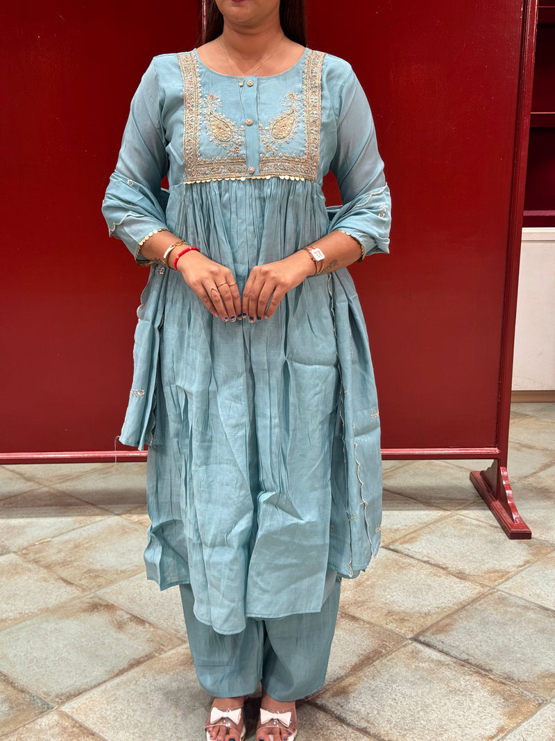 Powder Blue Kurta Set