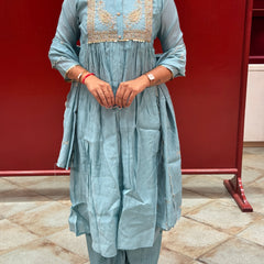 Powder Blue Kurta Set