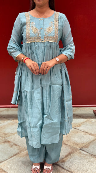 Powder Blue Kurta Set