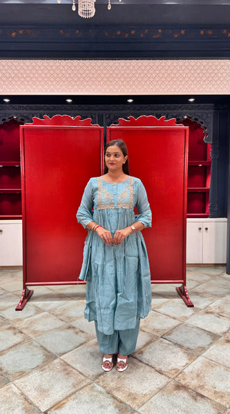 Powder Blue Kurta Set