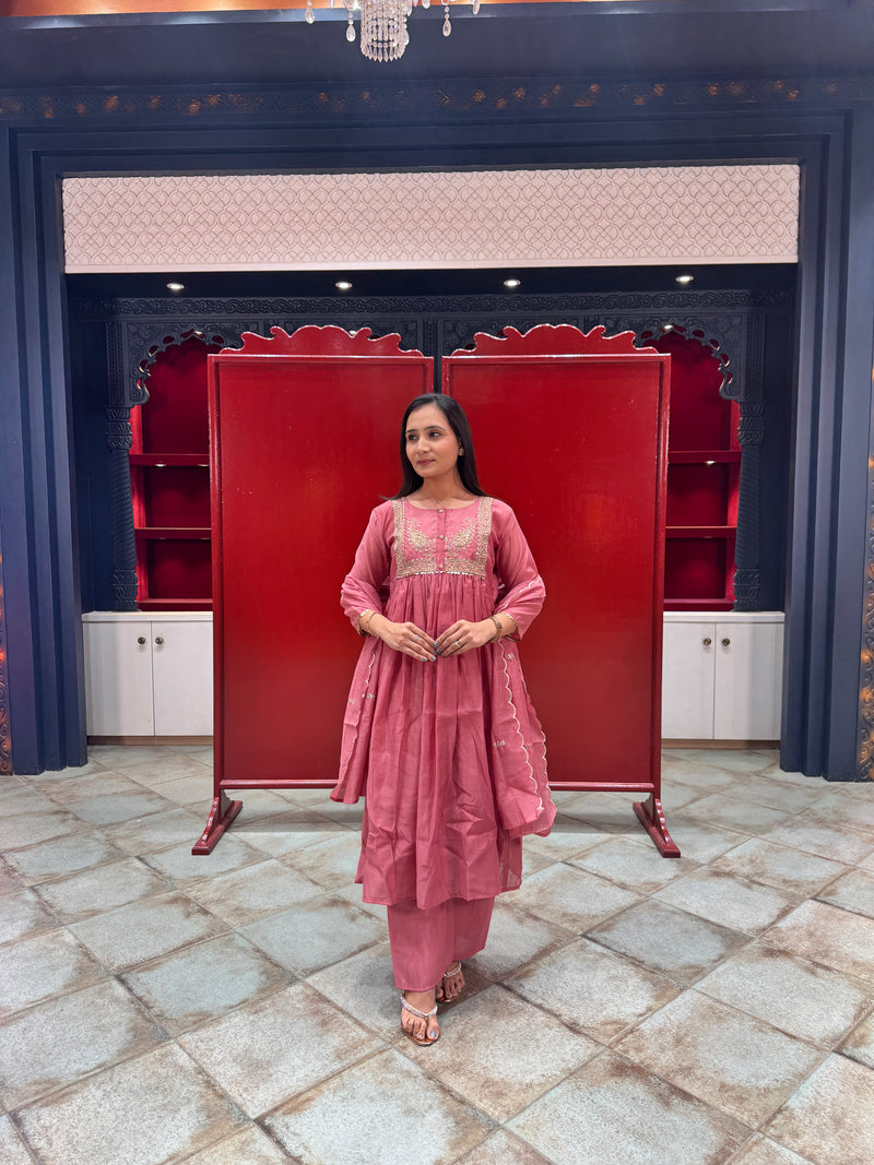 Rose Mauve Kurta Set