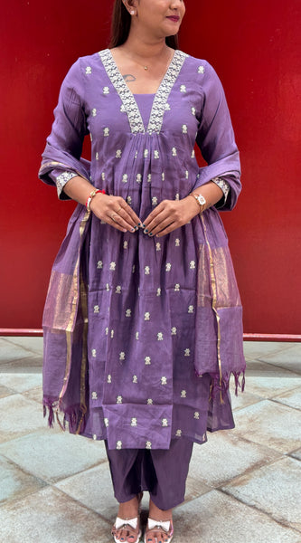 Deep Purple Kurta Set