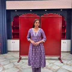Deep Purple Kurta Set