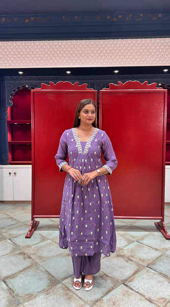 Deep Purple Kurta Set