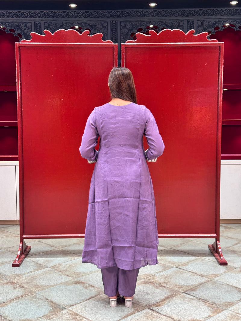 Deep Purple Kurta Set