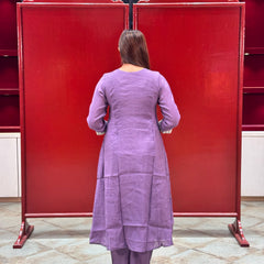 Deep Purple Kurta Set