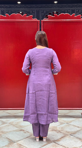Deep Purple Kurta Set