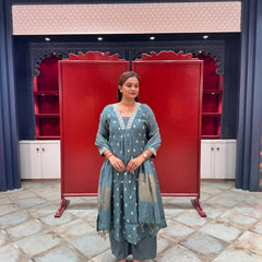 Teal Blue Kurta Set