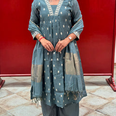 Teal Blue Kurta Set