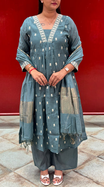 Teal Blue Kurta Set