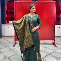 Emerald Green Sharara Set
