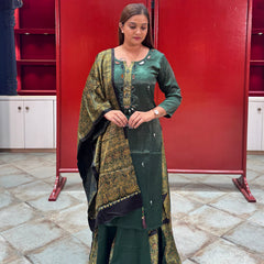 Emerald Green Sharara Set