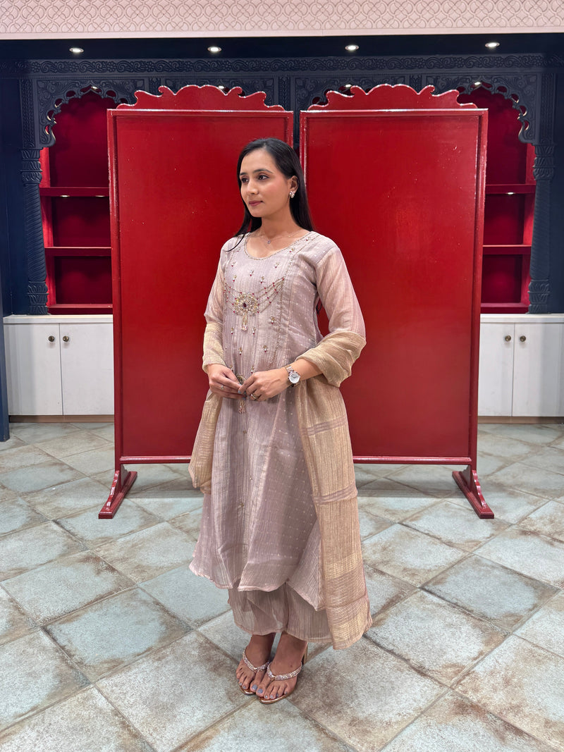 Metallic Mushroom Kurta Set