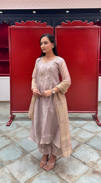 Metallic Mushroom Kurta Set
