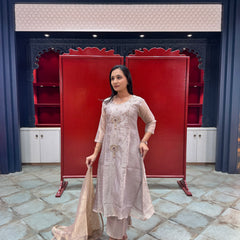 Metallic Mushroom Kurta Set