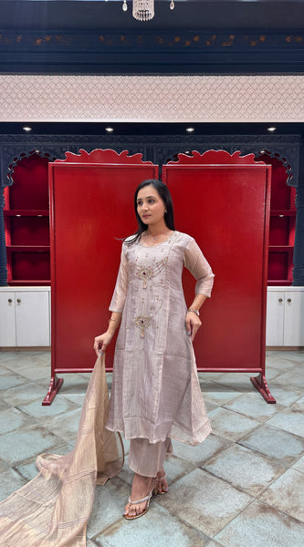 Metallic Mushroom Kurta Set