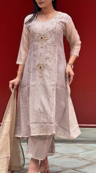 Metallic Mushroom Kurta Set