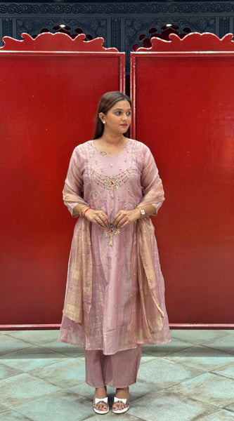 Lilac Mauve Kurta Set