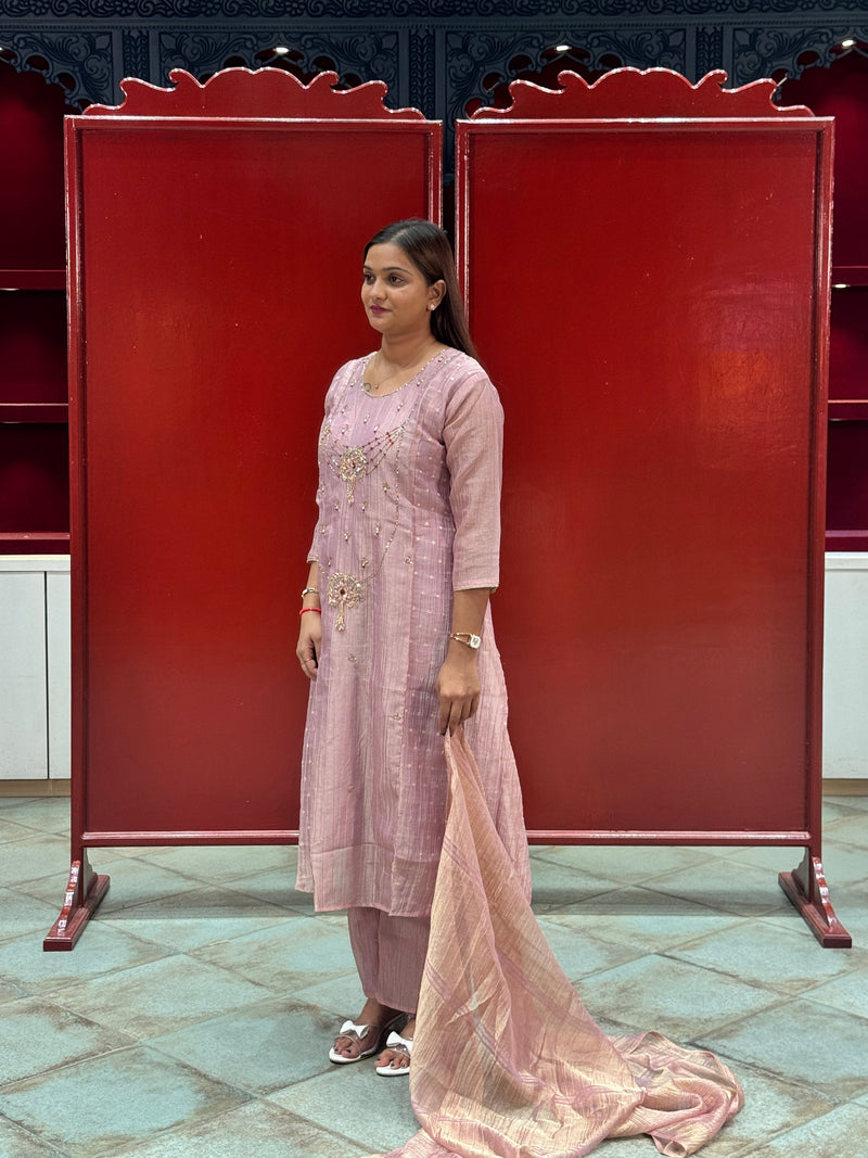 Lilac Mauve Kurta Set